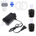 Dual Outlet Aquarium Air Pump Kit – Includes 2 Sponge Filters, Air Stones, Check Valves & Tubing - size: 5-155 Gallon