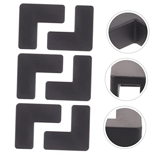 Toddmomy 6pcs Corner Protectors for Fish Tanks Soft -Collision Edges Pet Carrier Safety Covers for and Furniture Safety - color: Black