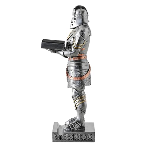 King's Guard Headphone Stand Watch Display Stand Jewelry Bracelet Necklace Holder Trays Towers Warrior Knight Mobile Phone Stand for Office & Home 12.20 Inch (Iron) - color: Iron