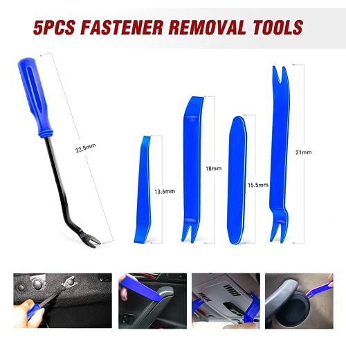 Nilight 860Pcs Car Push Retainer Clips & Auto Fasteners Assortment -26 Most Popular Sizes Nylon Bumper Fender Rivets with 10 Cable Ties and Fasteners Remover for Toyota GM Ford Honda Chevy - color: 860Pcs Clips + Remover
