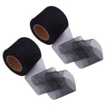 2 Rolls 25 Yards x 7.5 cm Fishing Soft Spawn Net Catfish Bait Holder Netting Sack Tulle Fabric Rolls Hair Bow Making Mesh Ribbon Mesh Craft Ribbon for DIY Tutu Skirt Wedding Costumes Black - color: Black
