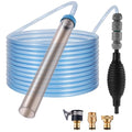 Fish Tank Vacuum Gravel Cleaner Gravel Vacuum for Aquarium，Siphon Aquarium Water Changer for Fish Tank with Four Faucet Adapter and Long Hose(30 Feet) - size: 30FT
