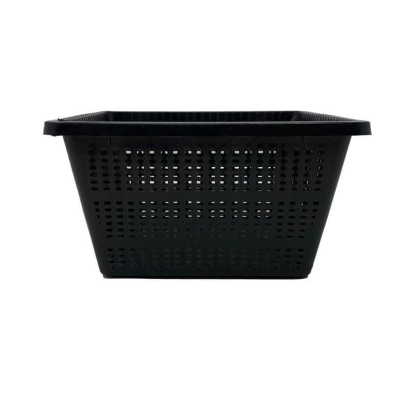 Chalily 6.75" Square Mesh Aquatic Plant Pot Great for Water Lilies, Lotus, and Other Pond Plants Square Plastic Planter for Outdoor Ponds Terrific for Aquatic Soil Plant Basket - size: 6.75" Square Mesh Basket