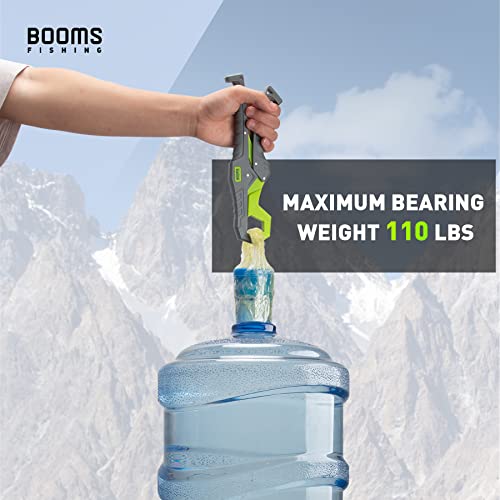 Booms Fishing G05 Lip Gripper Saltwater, 9.4" Plastic Catfish Grippers Pliers, Grabber Tool With Lanyard, Grips for Kayak Fishing Accessories, Great Holder for Caught Fish - color: Green