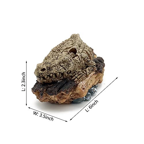 Aquarium Air Bubbler Decorations,Air Bubbler Decor Ornament for Fish Tank (Dinosaur)