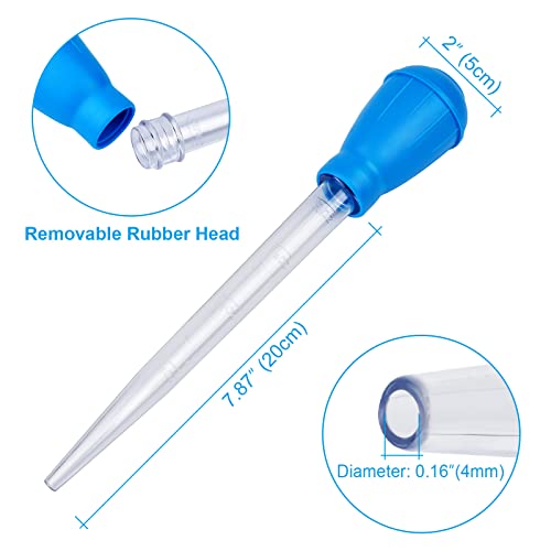 Manual Fish Tank Water Changer Aquarium Dropper, 30ml Aquarium Clean Pipette Dropper, Fish Tank Cleaning Waste Remover, Aquarium Gravel Cleaning Straw, Blue - color: Blue