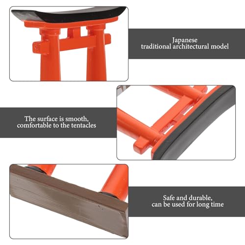 IMIKEYA Japanese Torii Gate Fish Tank Decoration Bonsai Torii Fish Aquarium Decoration Chinese Decor Mini Torii Gate Model Terrarium Fairy Gardens Supplies Aquarium Landscape Prop The Bird