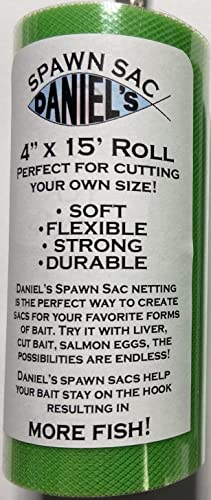 Daniel's Spawn Sac Netting - 4" x 15' Roll - color: Green