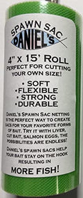 Daniel's Spawn Sac Netting - 4" x 15' Roll - color: Green
