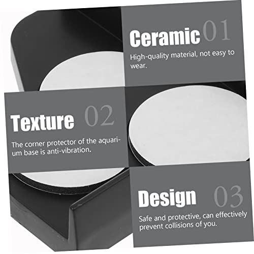 Hemoton 4pcs Thickened Corner Pads for Fish Tanks Shockproof Cushion Guards for Aquariums Prevents Bumps Scratches for Desktop Easy to Install