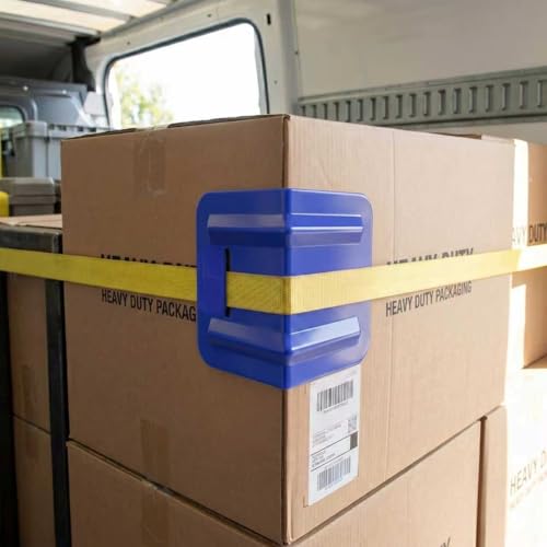 JUCHEN 12in Flatbed Edge Protector, Edge Corner Tie Down Protector, Protects Cargo Edges from Wear & Tear, (10Packs)
