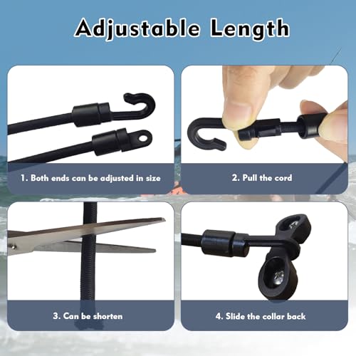 Rod Strap Holder Deck Mount Connector Mount Rod Strap Rod Hold Down Strap for Boat Kayak Boat Fishing