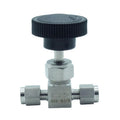1 Piece Stainless Steel 304 1/8" Tube OD Double Ferrule Compression Fitting Instrument Needle Valve - size: Straight 1/8" OD