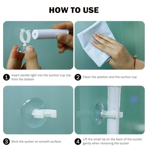 POPETPOP Aquarium Water Clips 6 Pack Fish Tank Fixed Clamps with Suction Cups Water Pipe Holder for Secure Hose Fixing in Freshwater Aquariums Compact and Easy to Install - size: 4.50X3.00X2.00CM