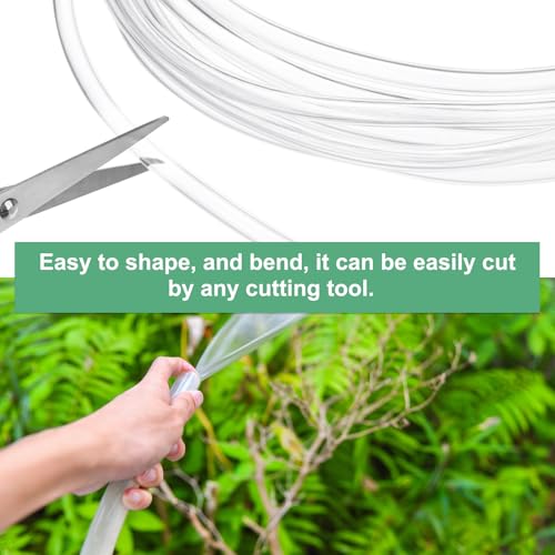 M METERXITY Clear Plastic Tubing, 0.16Inch(4mm) ID 0.24Inch(6mm) OD, 10ft(3.0m) Length PVC Tube Low Pressure Flexible Vinyl Tubing for Garden/Water Hose Airline Tube Aquarium - size: 0.16"×0.24"×10ft