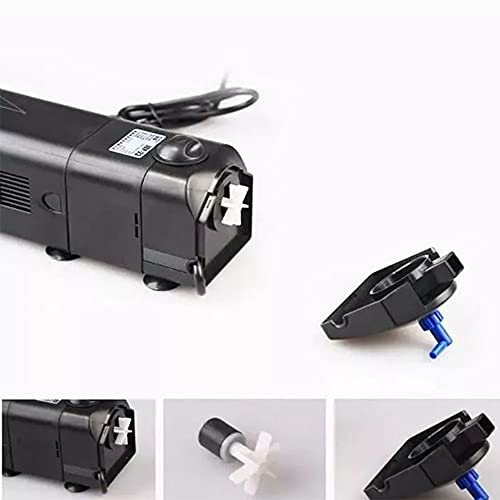CNZ Aquarium Submersible Power Head with Built-in 13w Sterilizer,Black,JUP23 | Built-in 13w Sterilizer
