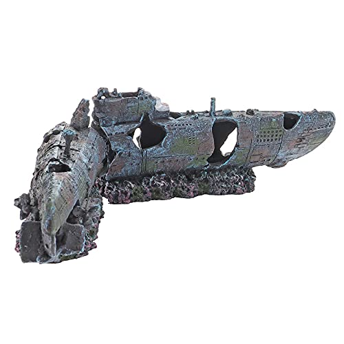 Hobby U-434 Aquarium Submarine Decoration for Fish - size: U-434 (7 x 40 x 10 cm)