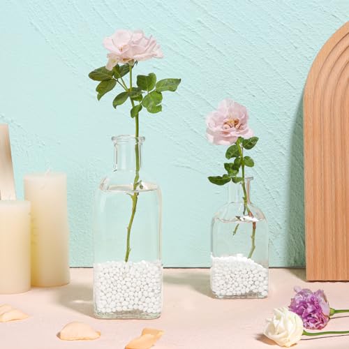 T4U Tumbled Chips Stones Crushed White Gravels 1 LB, Irregular Shaped Natural Rock Pebbles, DIY Polished Rocks for Potted Plant,Bonsai,Vase Fillers Aquarium Decoration, Aquarium Gravel Rocks - color: White, size: 1 LB