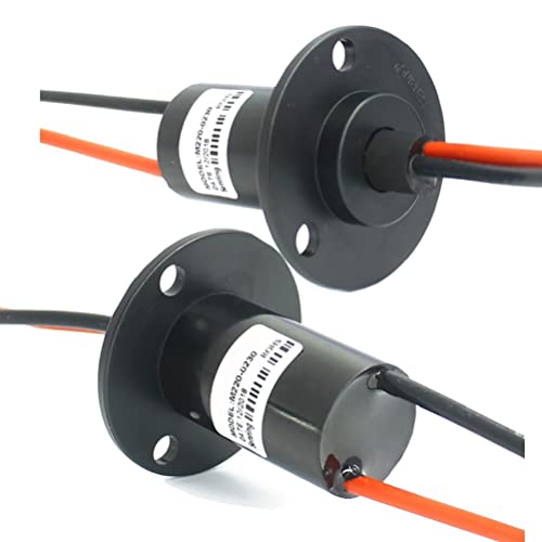 Slip Ring, Electrical Slip Ring Connector 2 Wires 30A, 22mm Diameter Waterproof Rotating Connector for Motor, Turntable, Industrial Automation - style: 2 Wires 15-30A Diameter 22mm