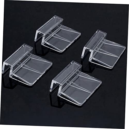 UKCOCO 10Pcs Fish Tank Cover Clips Brackets Transparent Aquarium Lid Holders for Glass Stable Support Racks for Easy Cleaning and Maintenance Durable Fish Tank