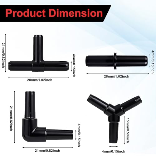 Aquarium Air Pump Accessories Kit, Aquarium Connector,Check Valve, Control Valve Accessories Suction Cups Connectors and Check Valves for Nano Air Pumps