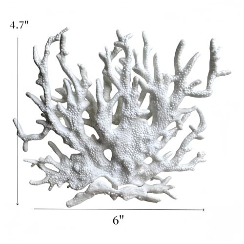 Fish Tank Decorations,Aquarium Corals Decoration, Aquarium Ornaments, Fish Tank Coral, Aquarium Corals Decoration, Fish Decorations for Aquarium (White, Medium) - color: White