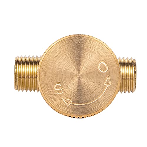 2 Piece Heavy Duty Brass Instrument Replacement Control Needle Valve 1/4" Npt Male X 1/4" Npt Male Connection - size: 2 PCS 1/4 " Male * 1/4"Male needle valve