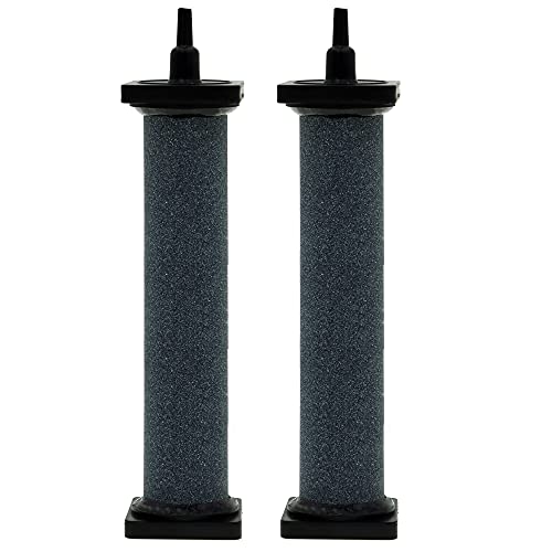 6 inch Aquarium Air Stone Cylinder Bubbler with Plastic Shield for Hydroponic, Fish Tank