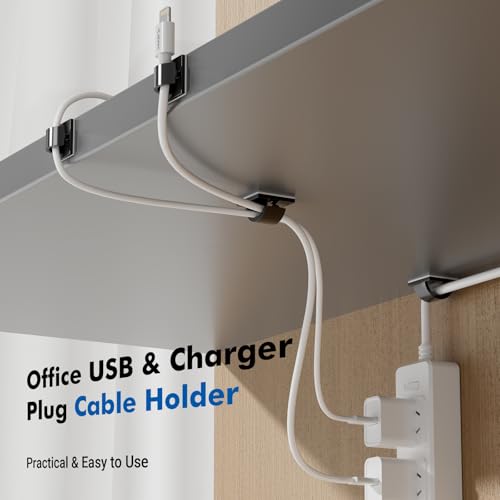 120Pcs Adhesive Cable Clips, Black Small, Cord Holder, Cord Clips for Dash cam, Ethernet Cable, Christmas Lights, USB, Phone Chargers, The Wall, Desk, nightstand, Car - color: Black