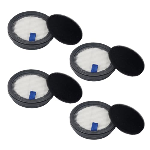 4 Pack HEPA Filters and 4 Pack Sponge Filters Replacement for Afoddon A200Pro/A200, ORFELD B08/C10A/C10G and NEQUARE S12 S25 S26 Series Cordless Vacuum Cleaner, with Foam Pre-filter