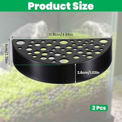 2 Pcs Shrimp Hides for Aquarium, Shrimp Breeding Caves Hideout Shelters for Protection, Small Fish Shrimps Tunnel House for Fish Tank Accessories Decor