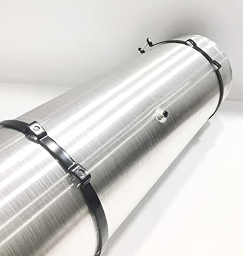 JSD 19 1/4 Gallon 19.25 Gallons 12"x40" Aluminum Spun Round Gas Tank Fuel Cell Tank End Fill 3/8" NPT Outlet -Off-road mini bike,go kart - size: 12" x 40"