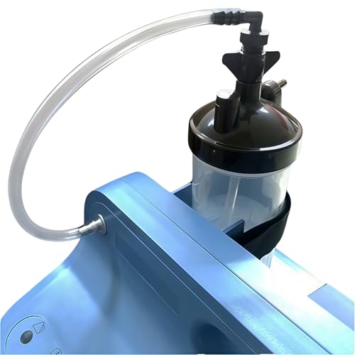Humidifier Bottle Connecting Tube Compatible with EverFlo 5L Oxygen Concentrator, O2 Generator Humidifier Water Cup Adapter Elbow, 12"L, 5 Pcs