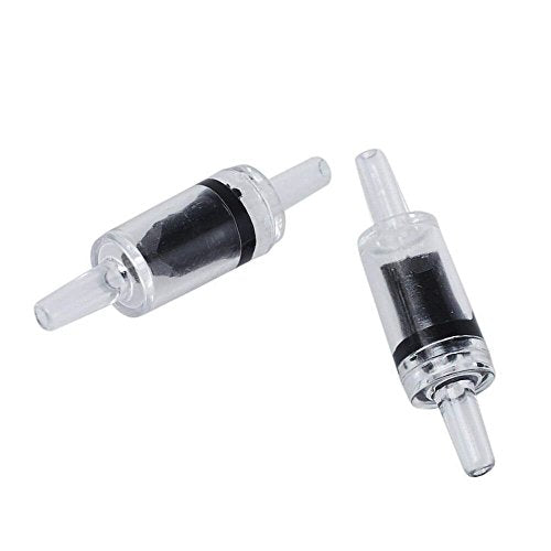 Aquarium Check Valves - 16pcs One Way Air Pump Valves Non-Return for 3/16 inch Fish Tank Aerator Airline Tubing Accessories Pipe Fitting Clear