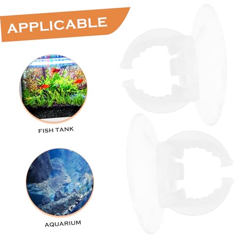 POPETPOP Aquarium Lid Clips Light Bracket Silicone Suction Cups Fish Tank Lamp for Aquarium