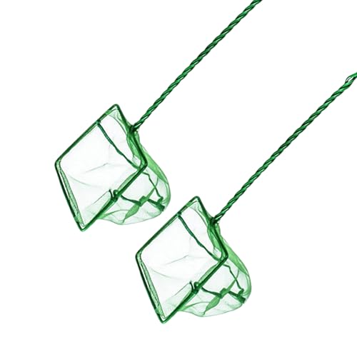 Alasum 8pcs Aquarium Fish Net Small Mesh Fine Catch Nets with 3-inch Square Frame for Fish Tank Cleaning and Aquatic Pet Care