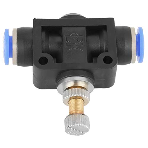 10 Pcs/Set Pneumatic Flow Speed Valve, Push In Speed Controller 6mm Pneumatic Air Flow Control Valve Connector, Pneumatic Quick Fittings