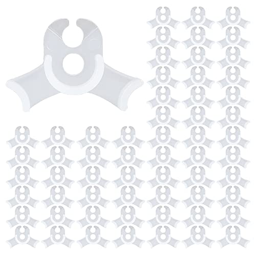 LucyPhy 60 Pack Plant Bender Angle Adjustable Plant Training Clips Low Stress Training Clips 90 Degrees Plant Stem(Circle Style,Transparent) - color: Transparent, size: 60Pack