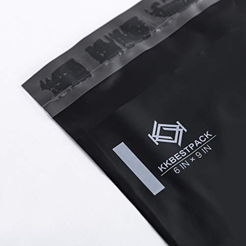 Poly Mailers 6x9 Adhesive Sealing Shipping Envelopes, Mailing Bags for clothing, books and accessories, Waterproof. - color: Black, size: 6" x 9" 100 pcs