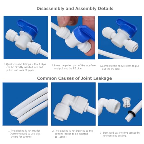 10 Pack 1/4" Bulkhead Connector Include 10 end Plug -Push to Connect Fitting for RO Reverse Osmosis Systems, 1/4" OD Tube, Water Filter & Plumbing Quick Connect Adapter - style: 1/4" X 1/4" Bulkhead Connector(10)