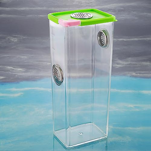 Tarantula Large Breeding Box Reptile Transparent Feeding Box Frog Cricket Snail Hatching Container Insect Habitat Cage(10.1" x 4.1" x 3.1")