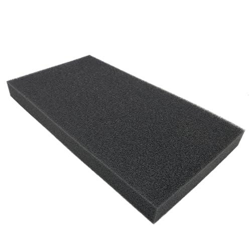 Aquarium Bio Sponge Pad Filter Media for Fish Tank,20/30/40PPI Open Cell Coarse Foam Block Foam Pre Filter Sponge (23" Lx 12.5" W x 2" H 40PPI) - size: 23" Lx 12.5"W x 2"H 40PPI