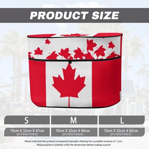 Canadian Maple Leaves Camper Dual 20lb RV Propane Tank Cover Travel Trailer Propane Tank Cover Waterproof Heavy Duty Propane Gas Cylinder Covers - color: Canadian Maple Leaves, size: S(20LB)