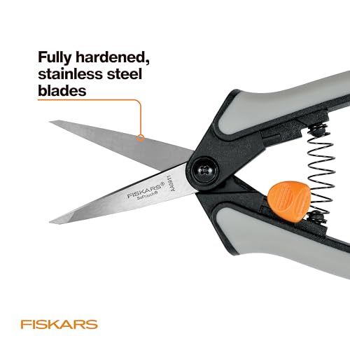 Fiskars 15pc Micro-Tip Pruning Snip Set, Precision Stainless Steel Blades, Softgrip Handles for Deadheading, Trimming & Shaping Small Plants - style: 15 Piece Pruning Snip Set
