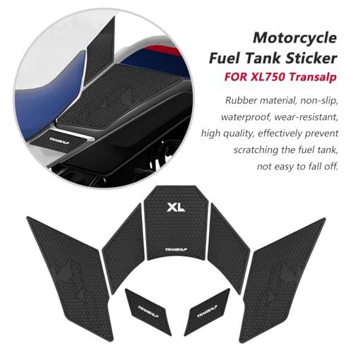 for XL750 Transalp XL-750 Transalp xl750 transalp 2026 2025 2024 2023 Tank Grip Motorcycle Fuel Tank Decals Fuel Tank Protection Pads self-Adhesive Fish Bone Stickers Rubber Fuel Tank Stickers