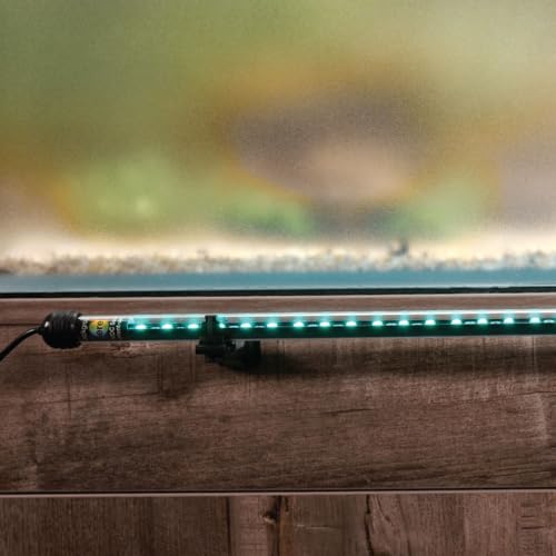 ColorCast Smart LED Aquarium Background Light Kit with Frosted Background Film | Smartphone and Voice Control | 24/7 Timers | Alexa and Google Home | for Aquariums, Terrariums and Vivariums | 18"-32" - size: 18" (18" to 32")