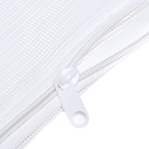 JIHAQUA Aquarium Filter Bags Large - Reusable Fish Tank Filter Media Mesh Bags with Plastic Zipper (7.5 x 12 inch (6 Pack)) - size: 7.5 x 12 inch (6 Pack)