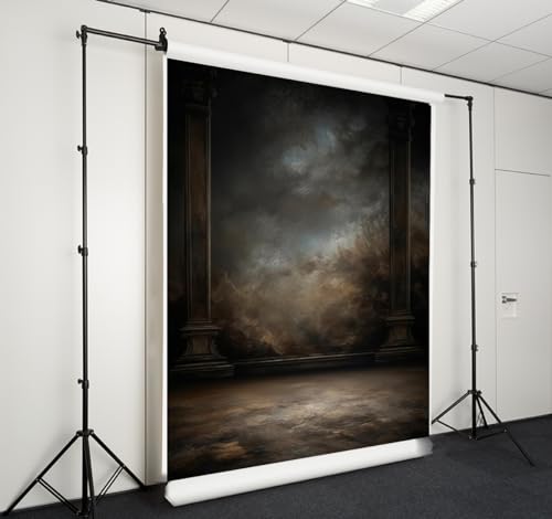5x7ft Dark Vintage Photography Backdrops Portrait Photo Backdrop Wedding Bridal Show Birthday Background for Studio Props - color: LM-06101, size: 5x7ft