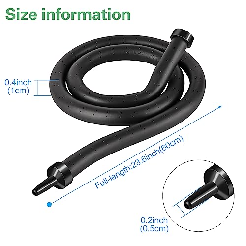 Air Stones for Aquariums,Deformable Long air Stone 60cm (23.6inches) Supple Aquarium air Stones fit for widely Aquarium air Pump, Rich Styling Aquarium Bubble Decorations wall