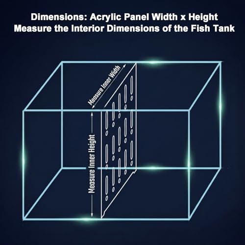 Acrylic Aquarium Partition, Transparent Fish Tank Divider with Suction Cups, 5mm Isolation Board for Breeding and Separation(30x100cm) - size: 30x100cm